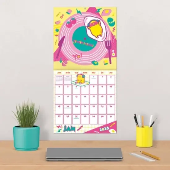 Trends International 2026 Gudetama 12"x12" Wall Calendar image {4}