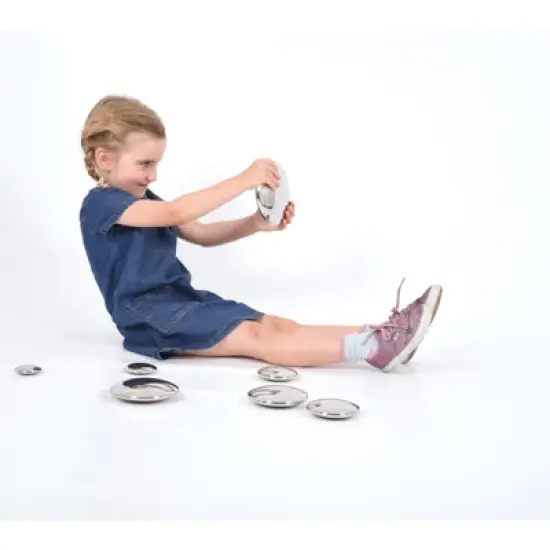 TickiT Sensory Reflective Buttons, Silver, Set of 7 image {4}