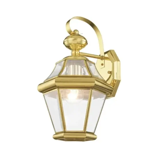 Livex Lighting Georgetown 1 - Light Wall Light in  Polished Brass image {3}