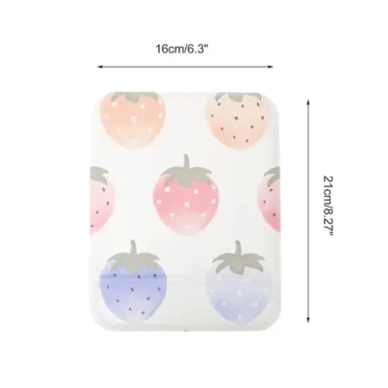 Unique Bargains Women Makeup Mirror for Travel Multicolor 1 Pc image {1}