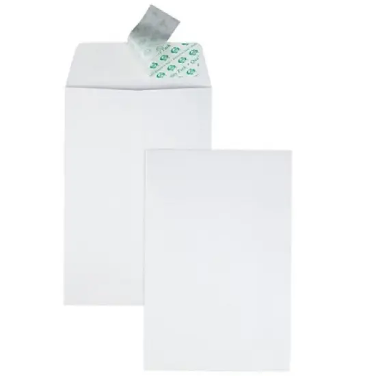 Quality Park Redi Strip Catalog Envelope #55 6 x 9 White 100/Box 44182 image {4}