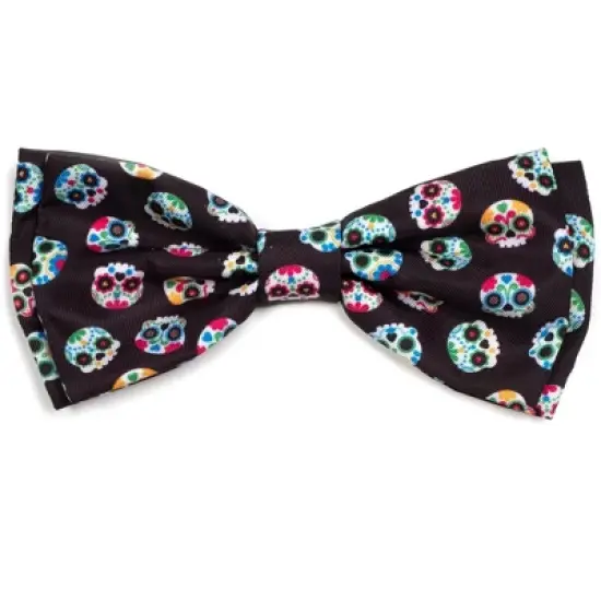 The Worthy Dog Skeletons Bow Tie Adjustable Collar Attachment Accessory image {3}