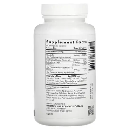 Michael's Health Fat Metabolism Factors, 180 Vegetarian Tablets image {1}