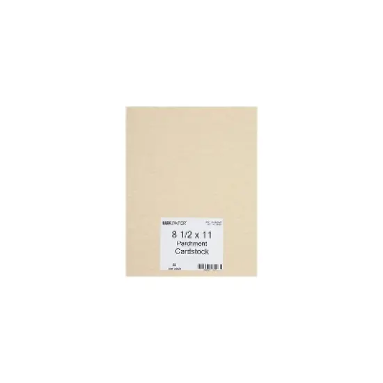 LUX Parchment 65 lb. Cardstock Paper 8.5" x 11" Cream Parchment 1000 Sheets/Pack (81211-C-29-1000) image {4}