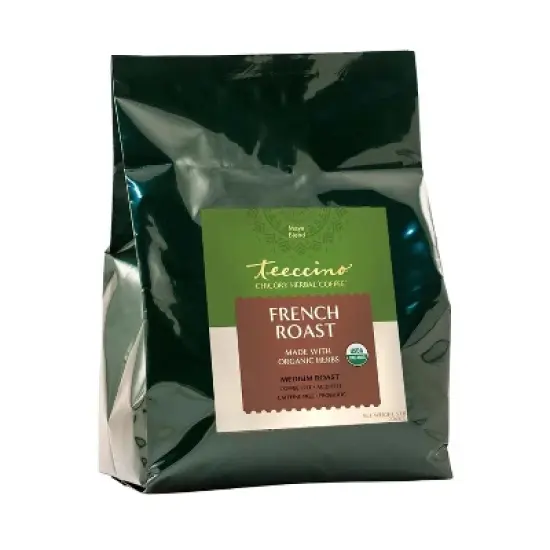 Teeccino French Roast Chicory Herbal Coffee, 11 Oz, That&rsquo;s Prebiotic, Caffeine-Free & Acid Free, Dark Roast image {9}