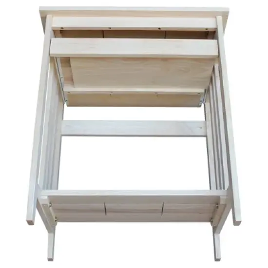 International Concepts Mission Computer Stand Unfinished image {10}