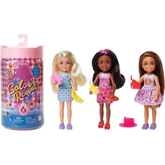 Barbie - Chelsea Color Reveal ! Color Changing Kids - Beach Go'er Doll with 6 Surprise Accessories  image {10}