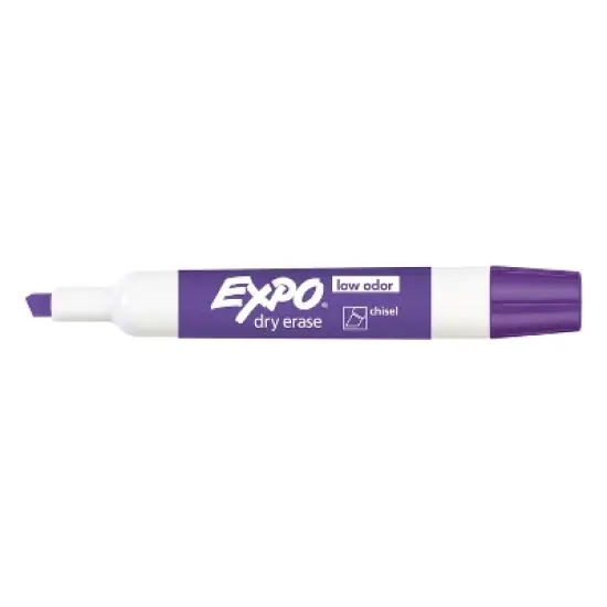 EXPO Dry Erase Marker Low Odor Chisel Tip Purple 80008 image {1}