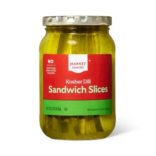 Kosher Dill Sandwich Slices - 16oz - Market Pantry&trade; image {3}