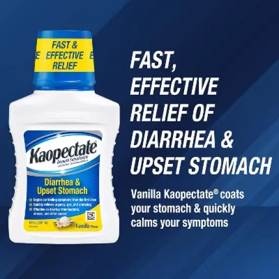 Kaopectate - Multi-Symptom Relief For Diarrhea & Upset Stomach, Vanilla, 8 Oz image {2}