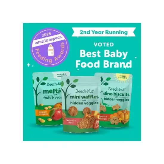 Beech-Nut Hidden Veggies Fruit Bites Blueberry Apple Quinoa Baby Food - 7.6oz image {8}