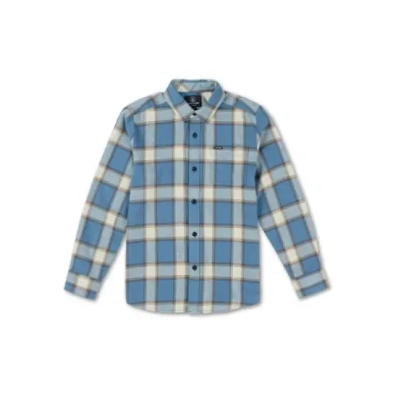 Volcom Boys Caden Plaid Long Sleeve Shirt image {5}
