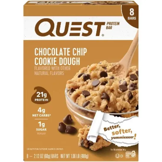 Quest Nutrition Protein Bar - Chocolate Chip Cookie Dough image {9}