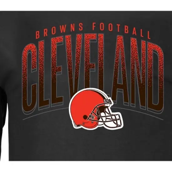 NFL Cleveland Browns Men's Big & Tall Long Sleeve Cotton Core T-Shirt image {2}