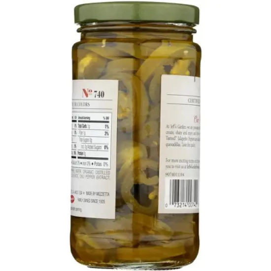 Jeff's Garden Sliced Tamed Jalapeno Peppers - Case of 6/12 oz image {2}