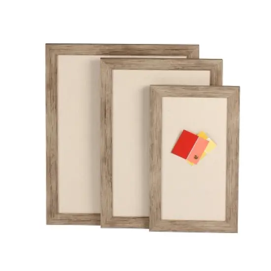 18" x 27" Rustic Wood Beatrice Pinboard Brown  - DesignOvation image {5}