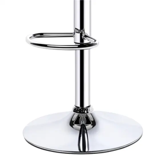 Yaheetech 2pcs Adjustable Modern PU Leather Swivel Bar Stools with Backrest image {7}