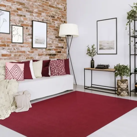 Reversible Modern Rustic Solid Braided Indoor/ Outdoor Runner Area Rug by Blue Nile Mills image {5}