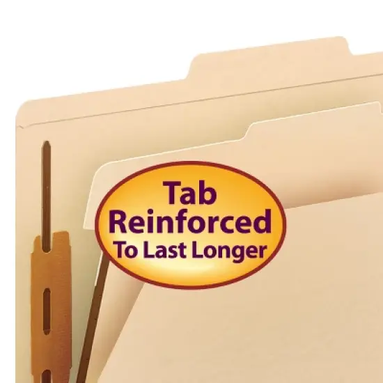 Smead Classification File Folder, 1 Divider, 2" Expansion, Legal Size, Manila, 10 per Box (18700) image {4}