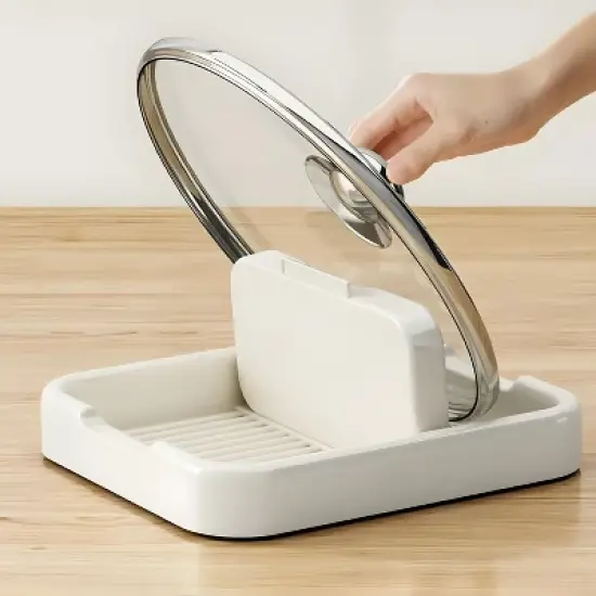 Kitcheniva Foldable Pot Cover & Spoon Rest Rack image {1}