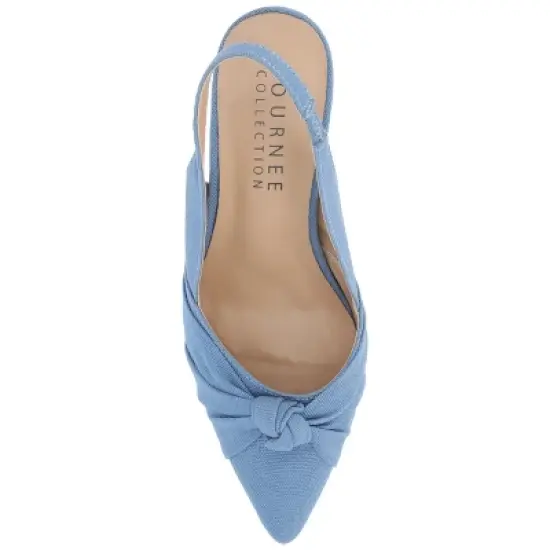 Journee Collection Womens Bahar Sling Back Pointed Toe Pumps image {3}