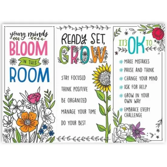 Creative Teaching Press&reg; Bright Blooms Blooming Minds Bulletin Board Set image {3}