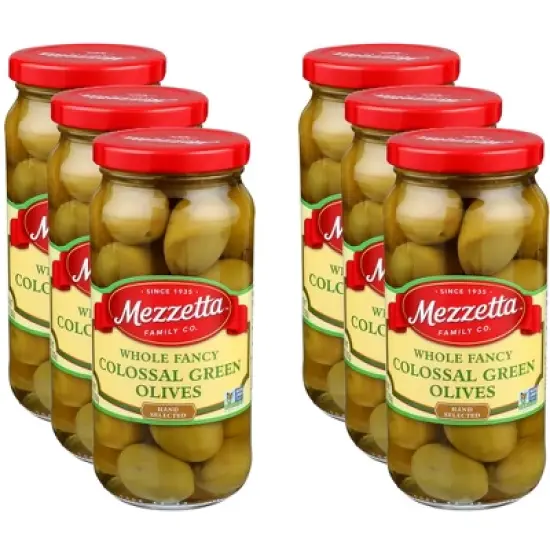 Mezzetta Colossal Fancy Olives - Case of 6 - 10 oz image {2}