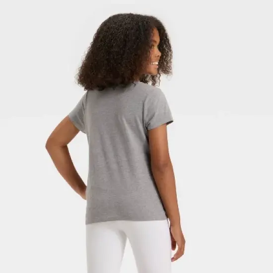 Girls' Short Sleeve Friendsies Graphic T-Shirt - Cat & Jack&trade; Medium Charcoal image {2}