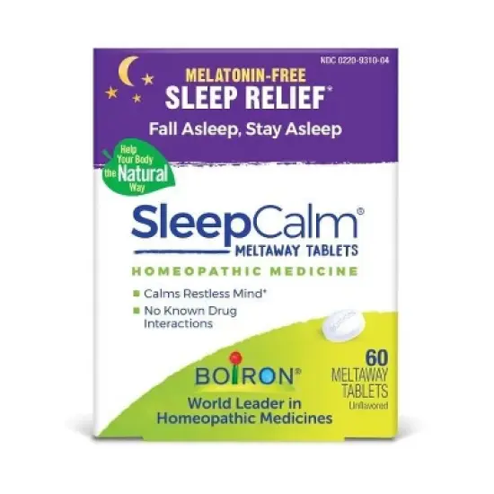 SleepCalm by Boiron Homeopathic Medicine For Sleep Relief  -  60 Tablet image {1}