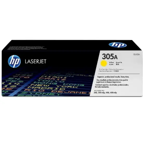 HP 305A Yellow Original LaserJet Toner Cartridge, ~2,600 pages, CE412A image {7}