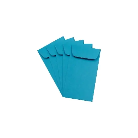 JAM Paper #6 Coin Business Colored Envelopes 3.375 x 6 Blue Recycled 356730559 image {2}