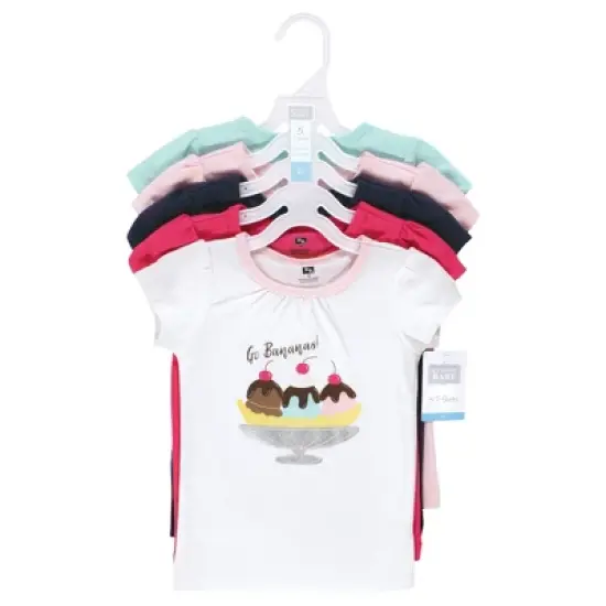 Hudson Baby Girl Short Sleeve T-Shirts, Ice Cream Dino image {1}