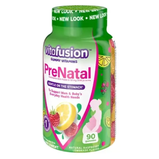 Vitafusion PreNatal Multivitamin Dietary Supplement Gummies - Lemon & Raspberry Lemonade - 90ct image {3}
