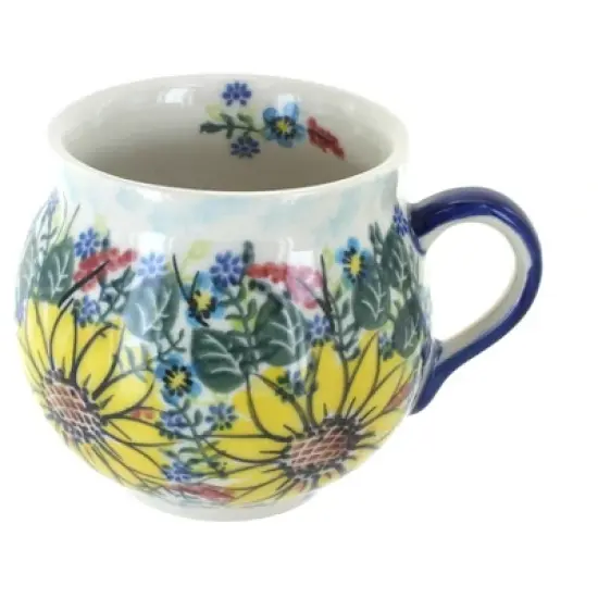 Blue Rose Polish Pottery 455 Vena Bubble Mug image {26}