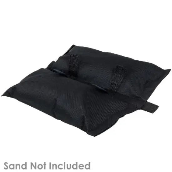 Sunnydaze Polyester Sandbag Canopy Weights - Black - Set of 4 image {2}