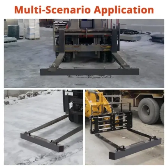 Heavy Duty Magnetic Sweeper, 48 Inch Hanging Construction Magnet with 120lbs Capacity for Nail, Bolt, Iron Chips Pickup - Forklift Accessory image {4}