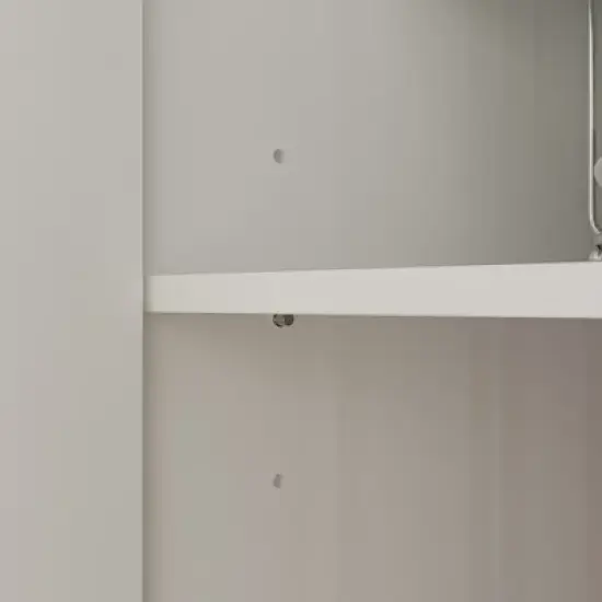 Famapy White Kitchen Cabinet Storage Cabinet: Adjustable Shelves, Mixed Storage, Space - Saving Design Pantry image {6}