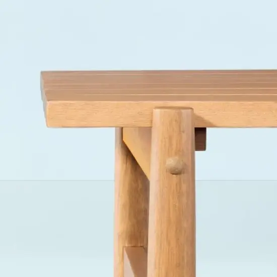 Slat Wood Outdoor Coffee Table - Natural - Hearth & Hand&trade; with Magnolia image {4}