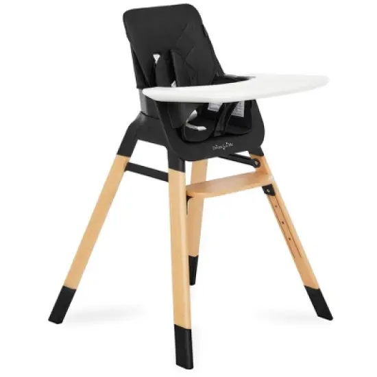 Dream On Me Nibble 2-in-1 wooden Highchair image {1}