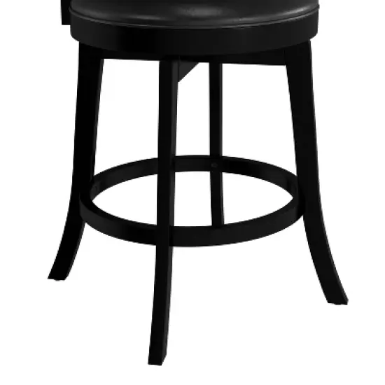 25" Van Draus Swivel Counter Height Barstool Metal/Black - Hillsdale Furniture image {13}