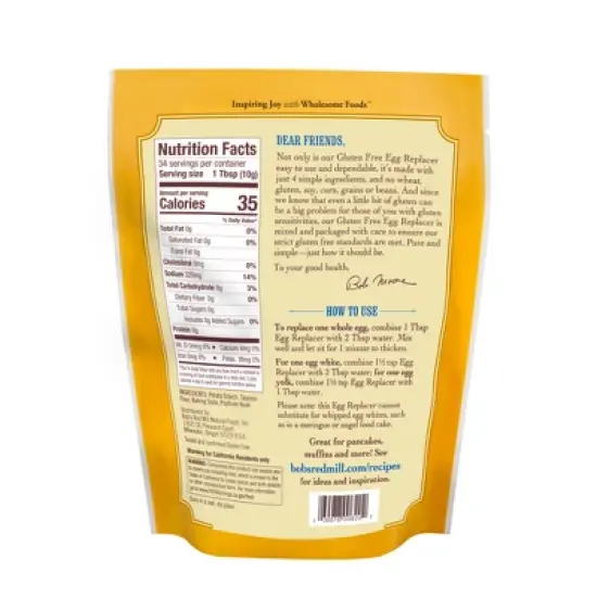 Bob's Red Mill Egg Replacer - 12oz image {1}