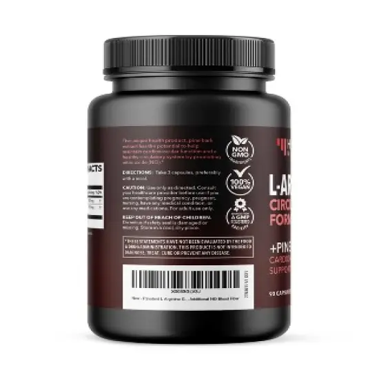 L-Arginine + Pine Bark Capsules, Havasu Nutrition, 90ct image {2}