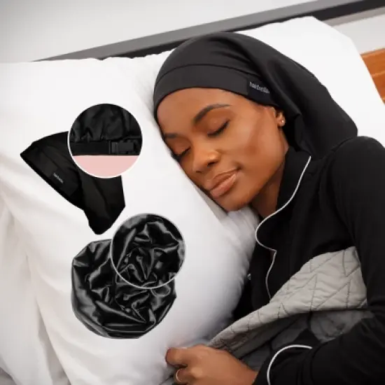 Classic Satin-Lined Sleep Cap image {2}