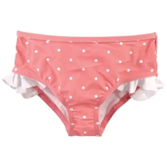 Hudson Baby Infant and Toddler Girl Swim Rashguard Set, Bonjour image {3}