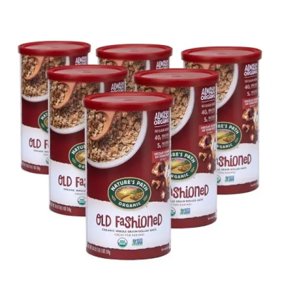 Nature's Path Organic Old Fashioned Oatmeal -  6ct / 18oz image {7}