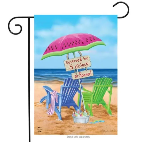 Briarwood Lane Garden Flag 12x18 For Outdoor Beach Bum Summer For Summer Garden Flag Flags For Outside image {1}