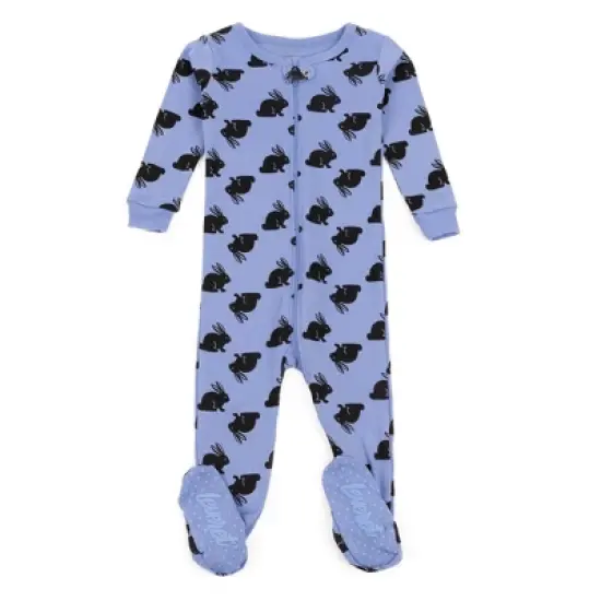 Leveret Footed Sleeper Cotton Easter Pajamas image {6}