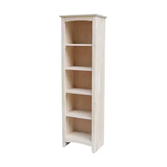 Shaker Bookcase Unfinished Brown - International Concepts image {8}