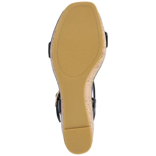 Journee Collection Womens Matildaa Tru Comfort Foam Buckle Platform Wedge Sandals image {4}