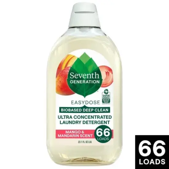 Seventh Generation EasyDose Liquid Laundry Detergent - Mango & Mandarin - 23.1oz image {9}